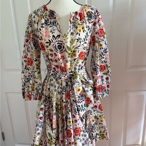 Velvet by Graham & Spencer Multicolor Floral Long Sleeve Dress
